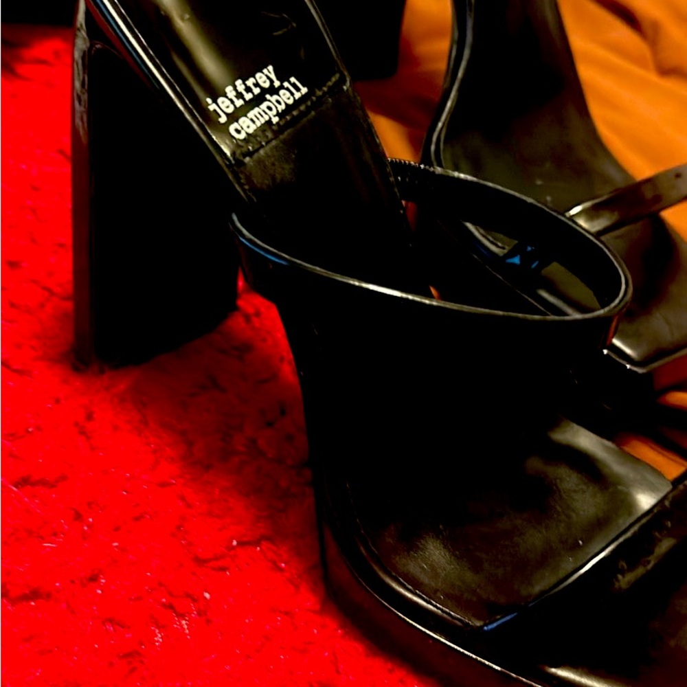 Black Jefferey Campbell block heels